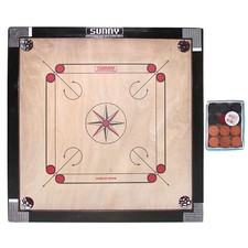Carrom Board Game with Striker & Coins Set Wooden Large Quality Indian Game Gift