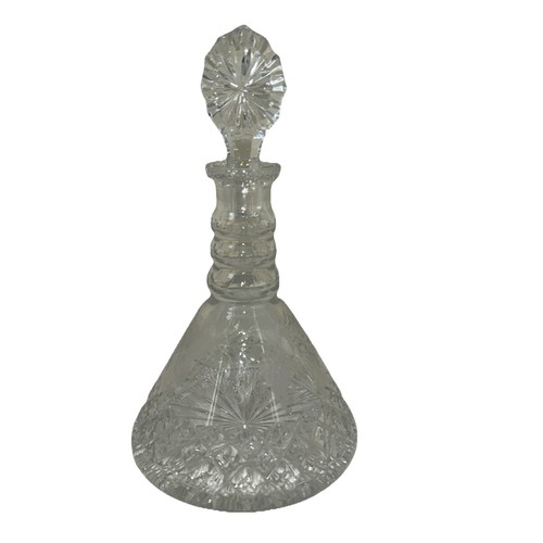 Vintage cut glass ships - cut,