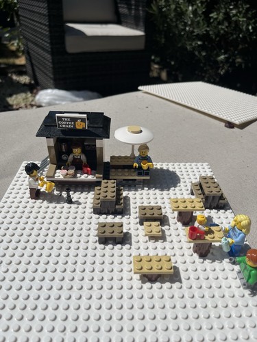 Lego winter village cafe - village,