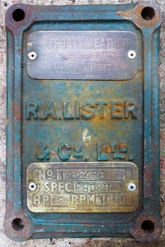 Lister crankcase door from - lister,