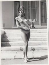 Marilyn Parton Miss Broadstairs 1967 Beauty Pageant Swimsuit Margate VTG Photo