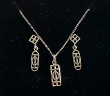 925 silver necklace with - 925,