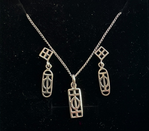 925 silver necklace - silver, with