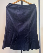 Boden Soft Velvet Flirty Pencil Skirt Navy RRP £69 UK 12L*Last one Now REDUCED*