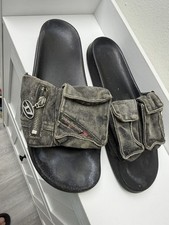 Diesel Denim Slide Sandals