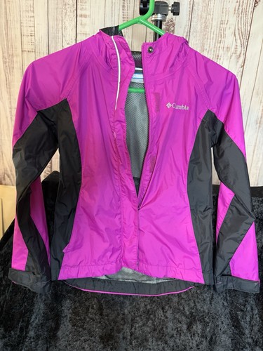 Columbia hooded pink omni - hooded, omni-tech