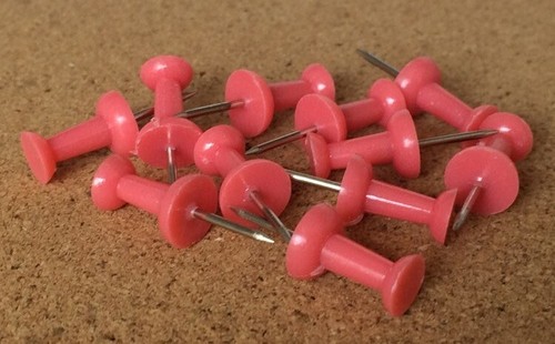 Push pins cork notice - 10, ~