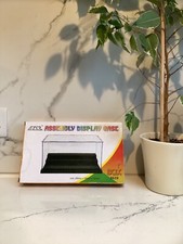 ELIM Acrylic Plastic Display Box Case for mini figures or blocks, 3 step, grey