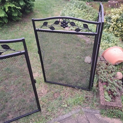 Metal garden fence panels - 5x,