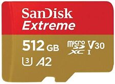 SanDisk 512GB Extreme A2 microSDXC Card C10 UHS-I U3 V30 190MB/s UK Post