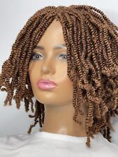 kinky twist braided wig, natural braids,  natural Ginger  braided wig
