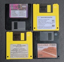 Retro Floppy Disks For Keyboard Players Midi Song Files Backing Track Sequences