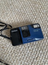 Konica Pop Super 35mm Film Camera – Retro Blue/Black Point & Shoot – 1980s