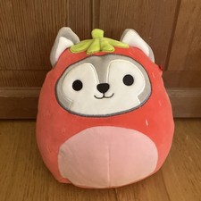 Squishmallow 7" Ryan The Husky Dog (Strawberry Costume) 