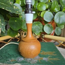 Vintage Turned Wood Table Lamp