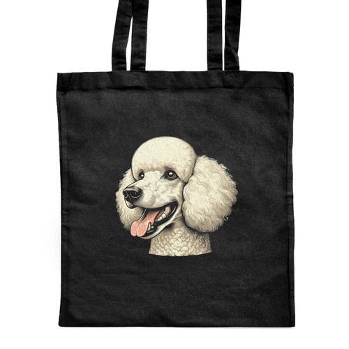Happy poodle portrait - 'happy,