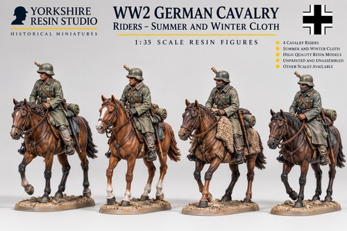 Ww2 german cavalry riders - 1:35,