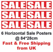 6 SALE HORIZONTAL POSTERS