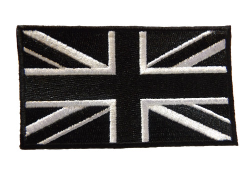 Black union jack british - black,