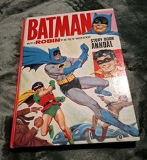 Vintage ~ 1966 Batman With Robin The Boy Wonder Story Book Annual ~ Hardcover