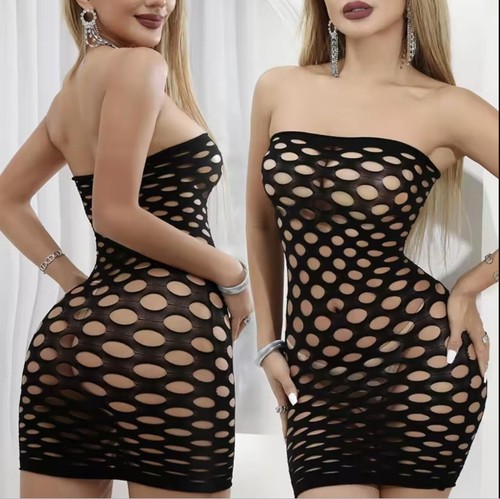Sexy womens strapless fishnet - womens,