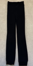  Womens Ladies Fleece Lined Thick Thermal Warm Leggings Size S/M (10-12UK) Black