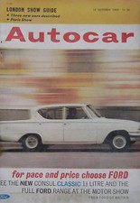 Autocar 12/10/1962 featuring