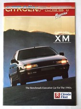 Citroen Fleet Magazine Brochure 1989 with XM Road Test etc