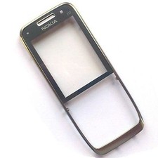 Nokia E52 Front Fascia cover housing + screen lens panel Silver Genuine