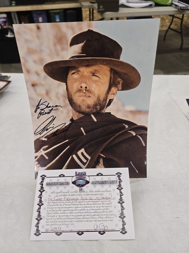 Clint eastwood signed 8x10 - eastwood,