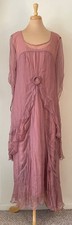 Nataya Size 3X Tea Rose Chiffon Dress in Mauve NWT
