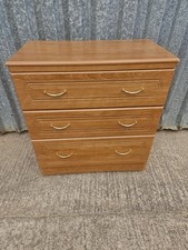 Alstons Sandringham 3-Drawer Bedroom Cabinet Chest of Drawers
