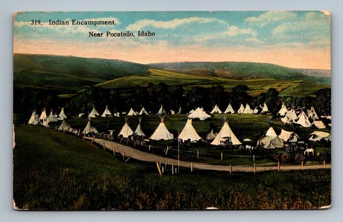 Pocatello indian encampment - indian,