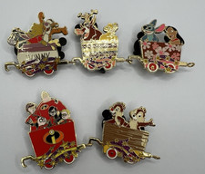 Disney Pin Character Train Collection Mystery Tin 2007 Stitch Winnie Chip Dale