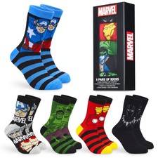 Marvel Mens Socks, Pack of 5 Avengers Socks Men, Marvel Gifts For Men