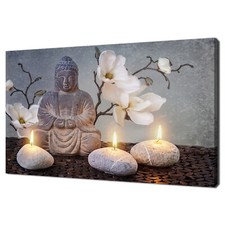 Meditating Buddha Candles Zen