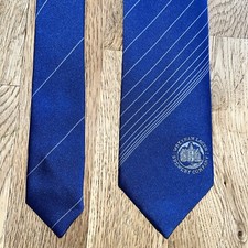 Wrexham Lager- Wrexham club Ties Blue- Vintage Logo Tie - Rare Original Item