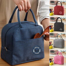 Thermal Insulated Lunch Bag Cool Bag Picnic Adult Kids Food Storage Lunch Box UK