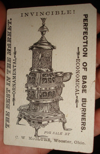 Old antique wood burning - , stove