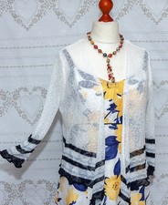 ROMAN white and blue textured