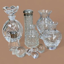 9pc Vintage Crystal & Glass