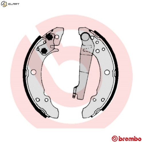 Brake shoe set 507 for - shoe, s