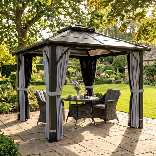 3x3 hardtop gazebo 7mm - 3x3(m),