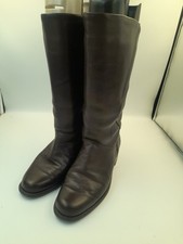 Scholl Brown Leather Knee High