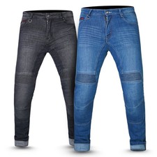 Mens CE Armoured Motorcycle Jeans Motorbike Pant Denim Trousers Made with Kevlar