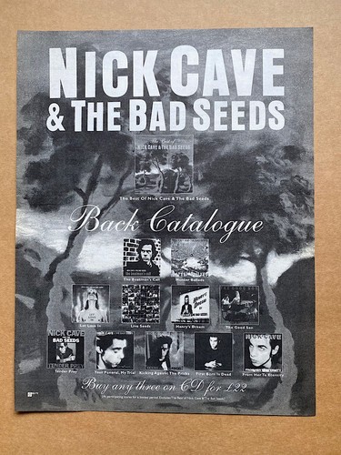 Nick cave back catalogue - cave,