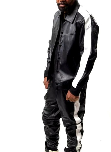 Men cowhide pu leather - cowhide,