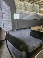 Exdisplay DFS Grey Jumbo Sofa + Cuddle Chair 200