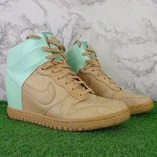 Nike Trainers Size 5.5 Womens Hidden Wedge Heel Air Revolution Sky Hi Leather A1