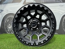 4X R17" 5X127 Mammoth Off-Road Hunter Style Black Half Matt Wheels: Fits For 4x4